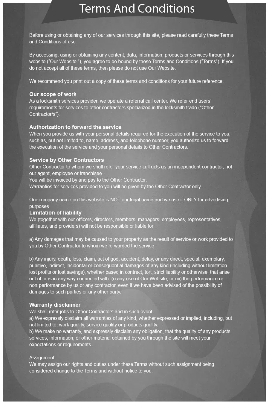 Dresher Locksmith Service, Dresher, PA 267-424-2213 - terms-and-condition-n-16